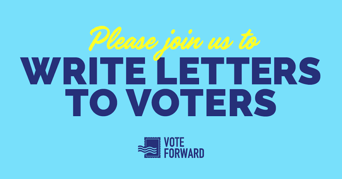 Write Letters to Voters with Vote Forward! · Mobilize